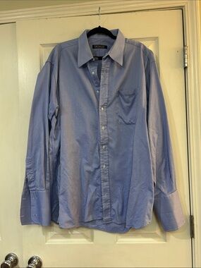 DeSantis Custom Men's Light Blue Button-Down Dress Shirt